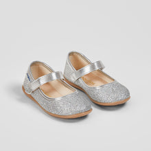 Carica l'immagine nel visualizzatore di Gallery, Girl's Silver Glitter Mary Jane