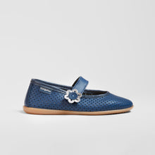Carregar imagem no visualizador da galeria, Girl's Navy Washable Leather Mary Jane